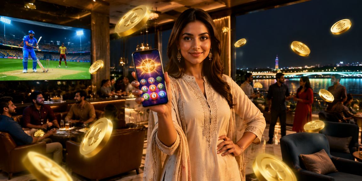 Live casino dealer hosting a poker game with players online from India